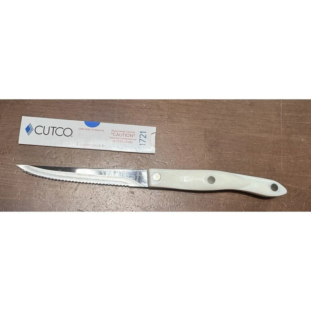 CUTCO 1721 KD Trimmer Knife Sharp Pearl White Handle 5